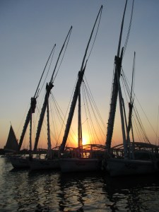 Felucca boats on the Nile